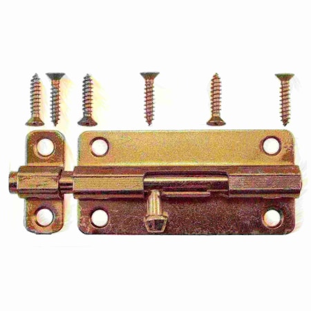 Midwest Fastener 4" Zinc Plated Steel Barrel Bolts 3PK 37303